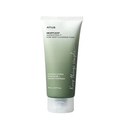 ANUA - HEARTLEAF QUERCETINOL PORE DEEP FOAM CLEANSER HA STORE