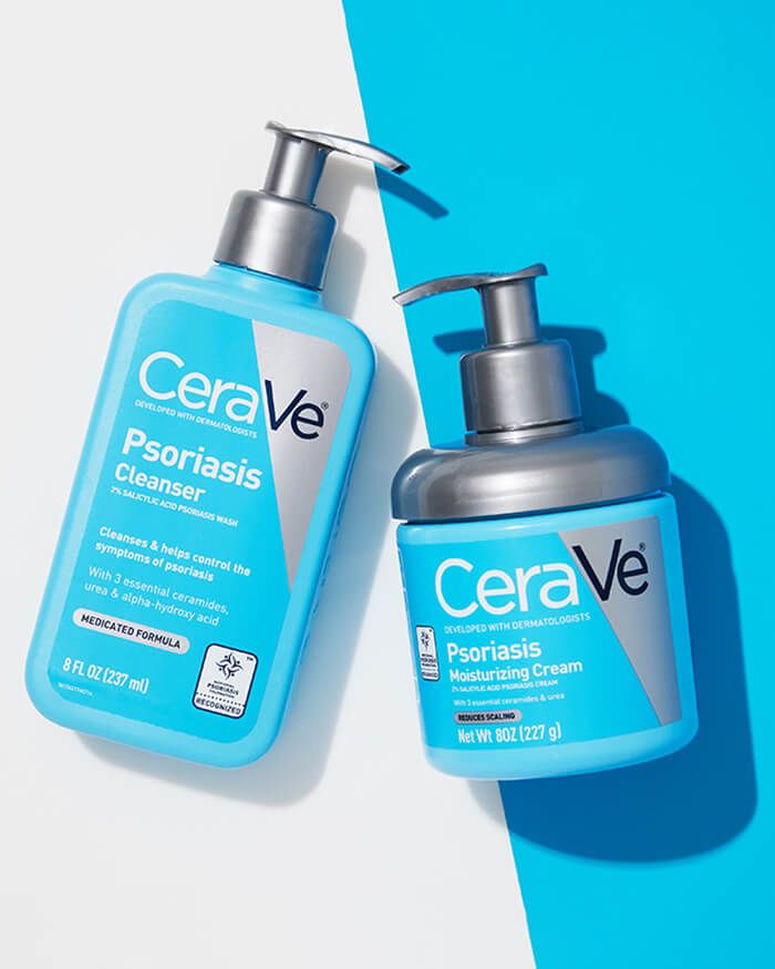 CERAVE Psoriasis Cleaser + Moisturizing Cream Bundle HA STORE