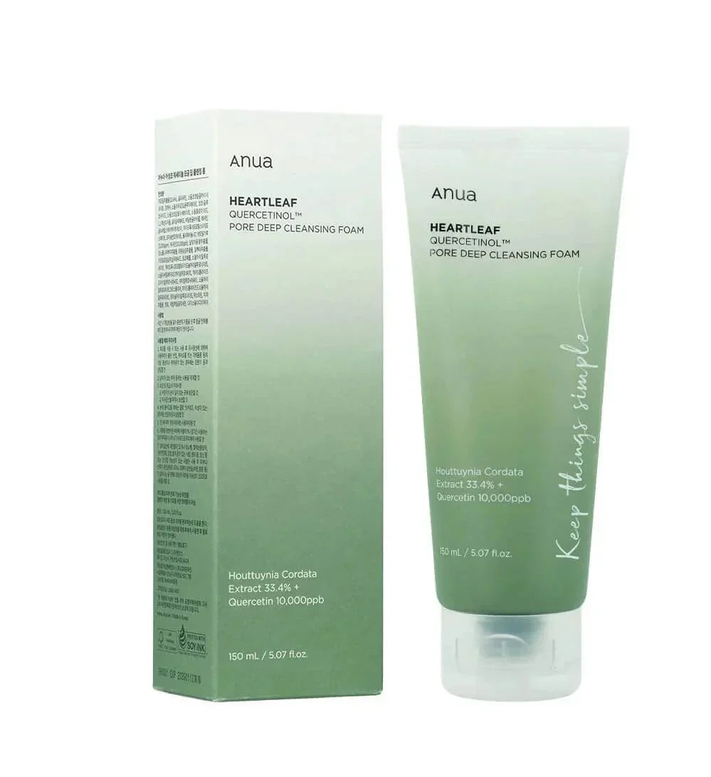 ANUA - HEARTLEAF QUERCETINOL PORE DEEP FOAM CLEANSER HA STORE